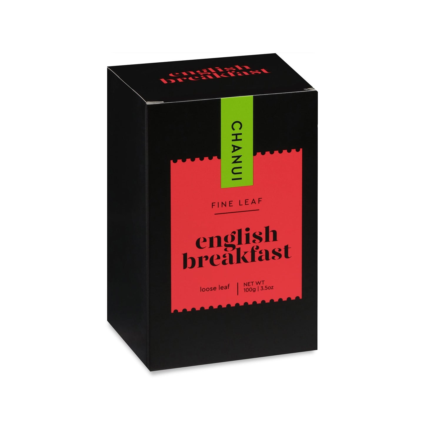 Red and Black box of Chanui English Breakfast Loose Leaf Tea 100g