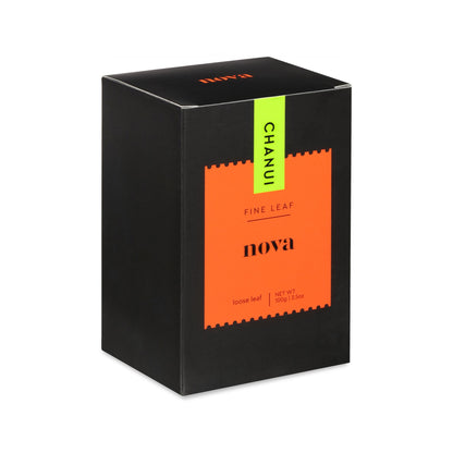 Orange and Black box of Chanui Nova Leaf 100g