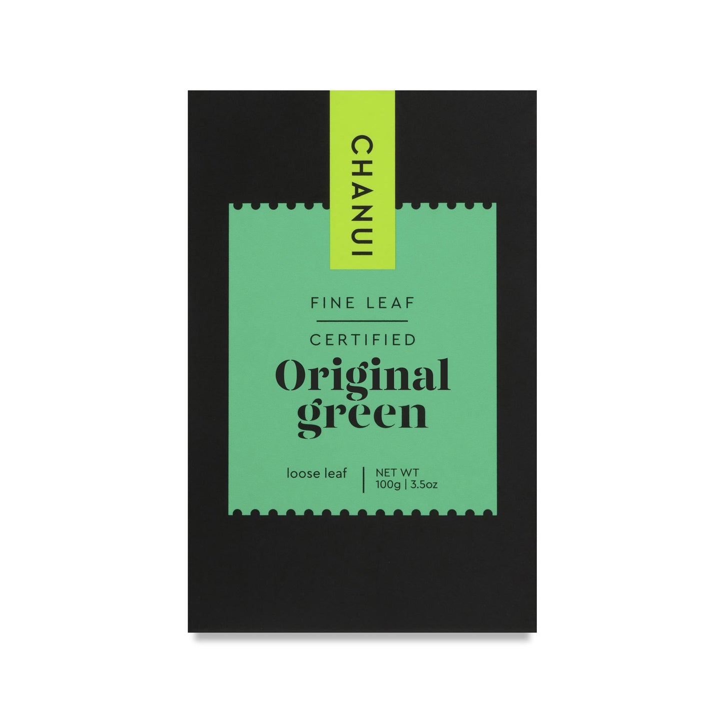 Green and Black box of Chanui Original Green Leaf 100g