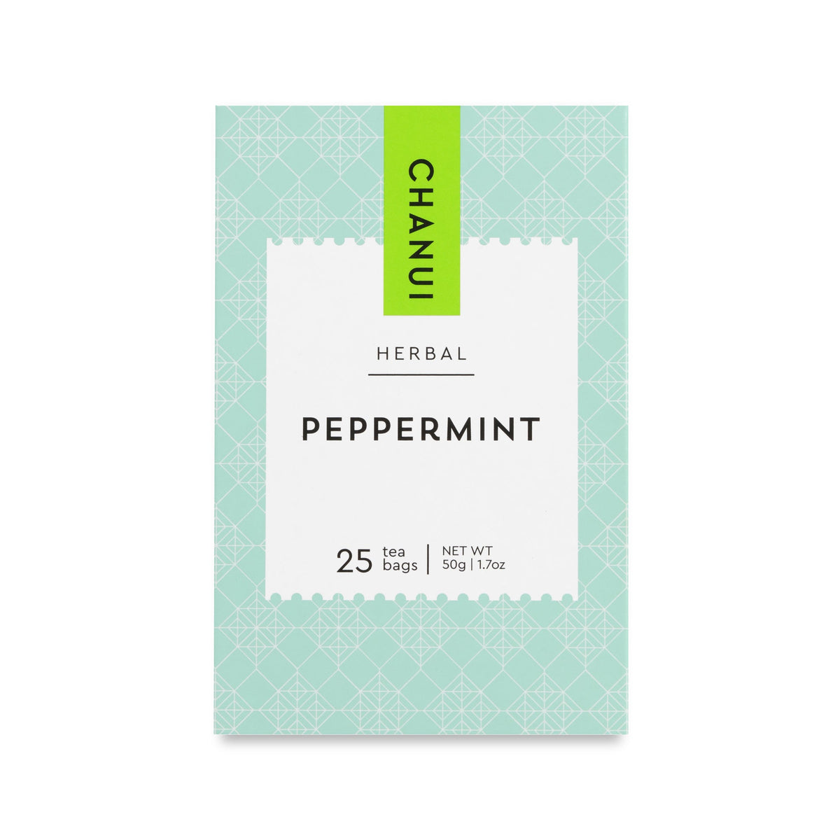 Chanui Tea Peppermint 25 Tea Bags - 50g | Chanui